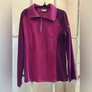 Columbia 1/4 Zip Fleece Pullover Women's Medium Sweater Mock Neck Outdoor